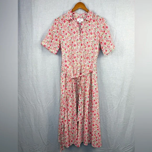 J Crew Belted Shirtdress in Liberty Danjo Floral - Picture 6 of 7